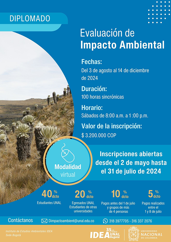 IDEA - UN Diplomado EVALUACIÓN DE IMPACTO AMBIENTAL